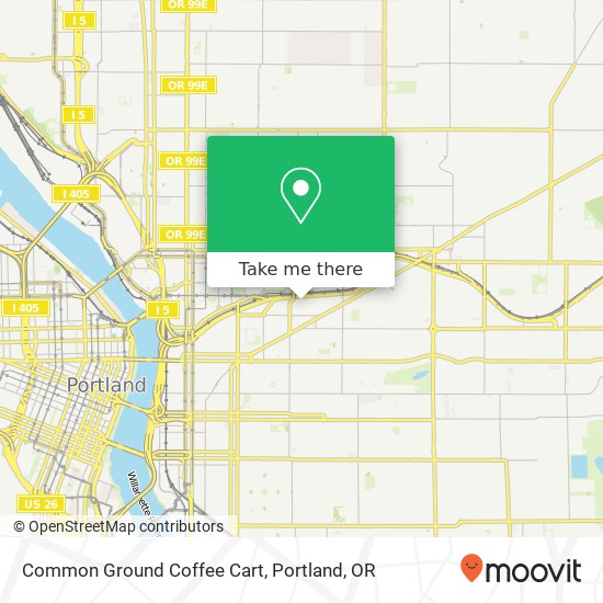 Mapa de Common Ground Coffee Cart