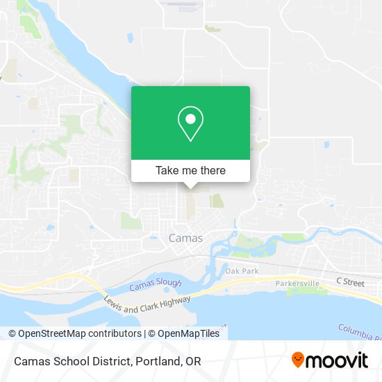 Camas School District map