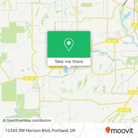 Mapa de 12345 SW Horizon Blvd