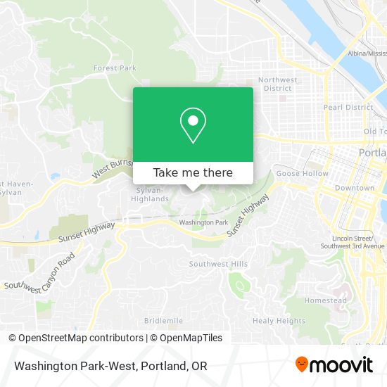 Mapa de Washington Park-West