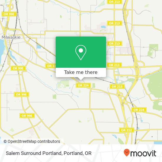 Salem Surround Portland map