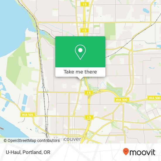 U-Haul map