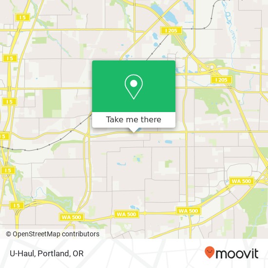 U-Haul map