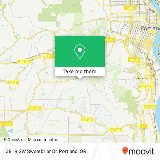 Mapa de 3819 SW Sweetbriar Dr