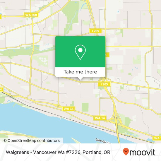 Mapa de Walgreens - Vancouver Wa #7226