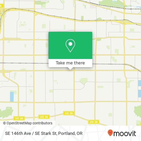 Mapa de SE 146th Ave / SE Stark St