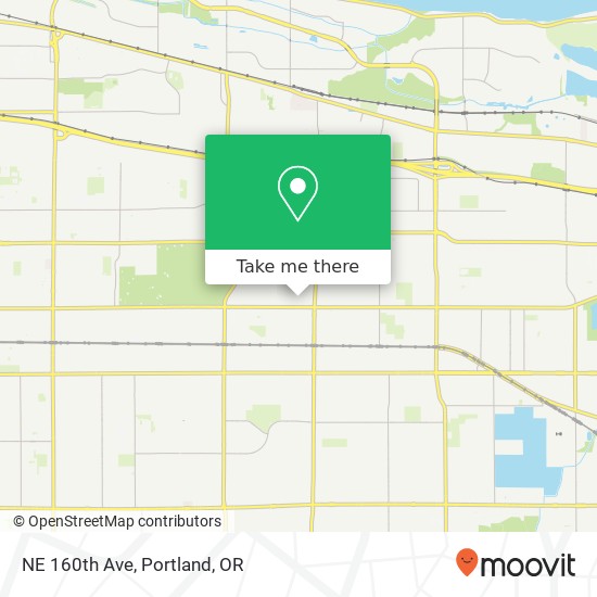 NE 160th Ave map