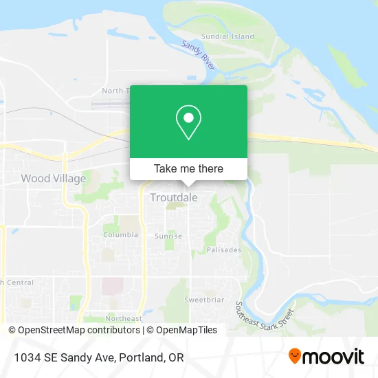 1034 SE Sandy Ave map