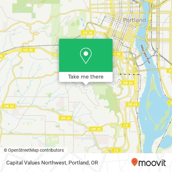 Mapa de Capital Values Northwest