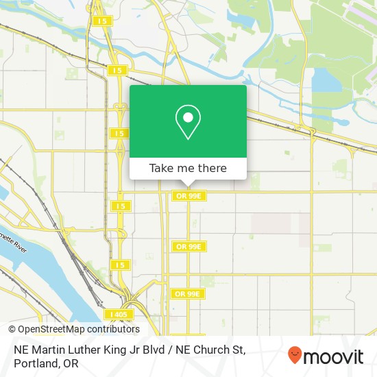 NE Martin Luther King Jr Blvd / NE Church St map