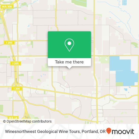 Winesnorthwest Geological Wine Tours map