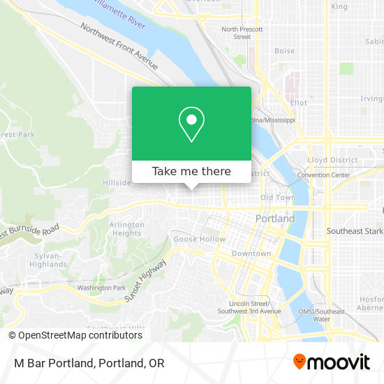 Mapa de M Bar Portland