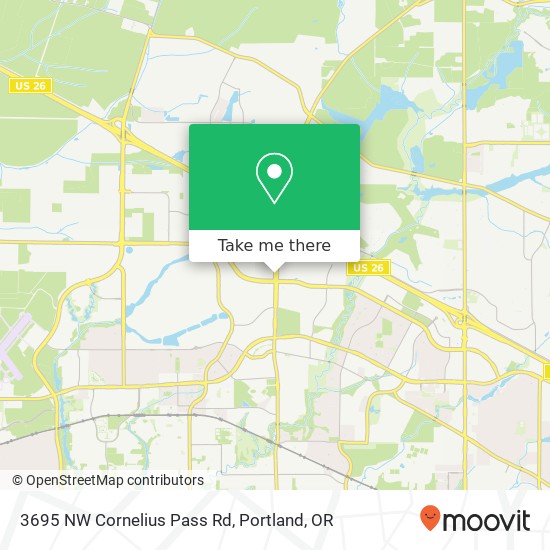 Mapa de 3695 NW Cornelius Pass Rd