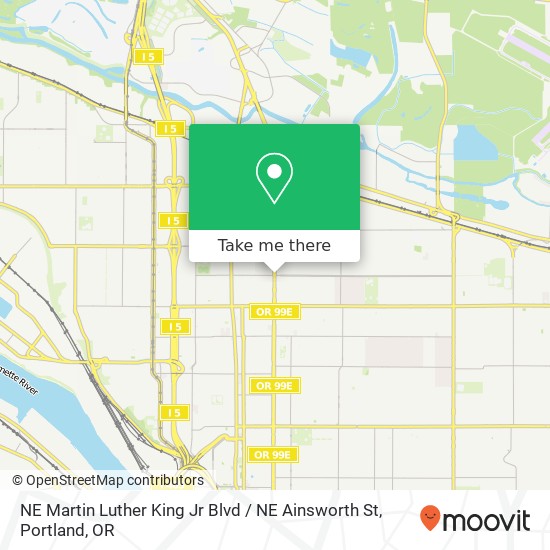 NE Martin Luther King Jr Blvd / NE Ainsworth St map