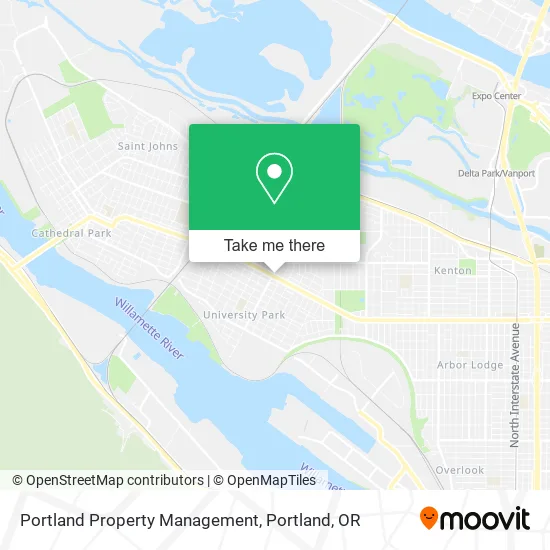 Portland Property Management map