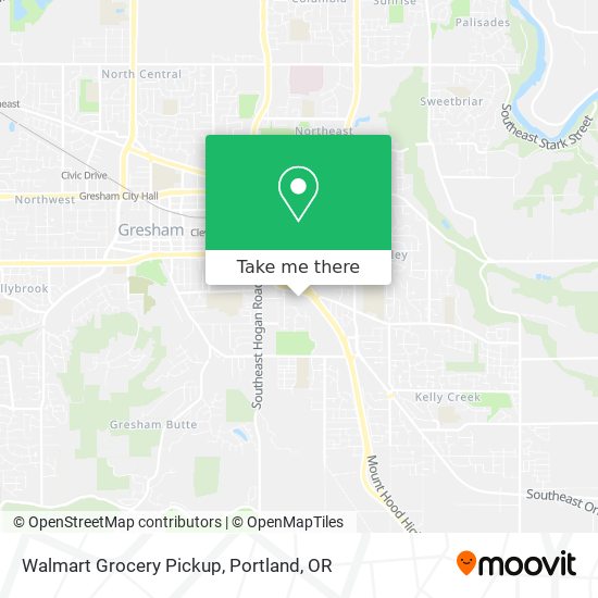 Mapa de Walmart Grocery Pickup