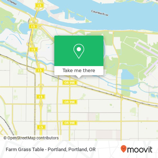 Farm Grass Table - Portland map