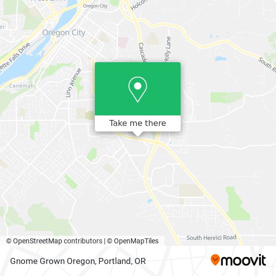 Mapa de Gnome Grown Oregon