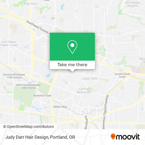 Mapa de Judy Darr Hair Design