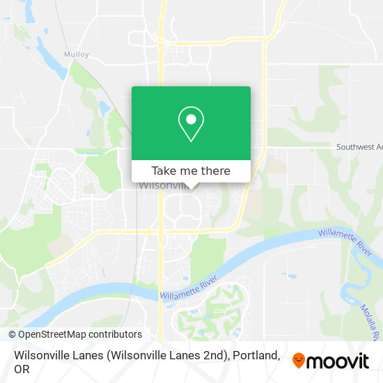 Wilsonville Lanes (Wilsonville Lanes 2nd) map
