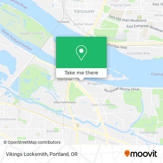 Vikings Locksmith map