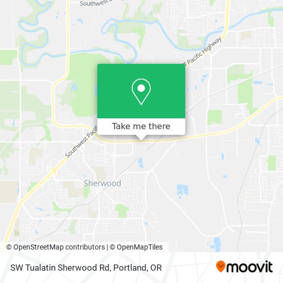 SW Tualatin Sherwood Rd map