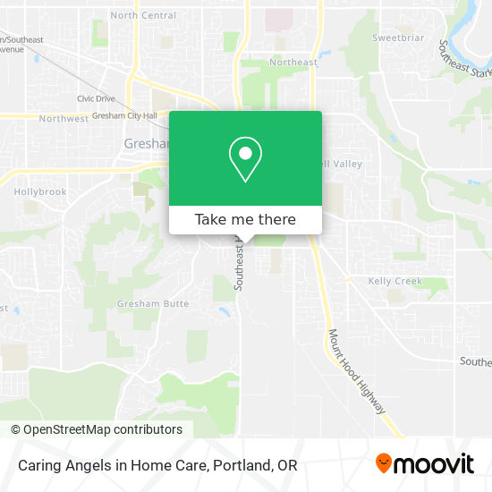 Caring Angels in Home Care map