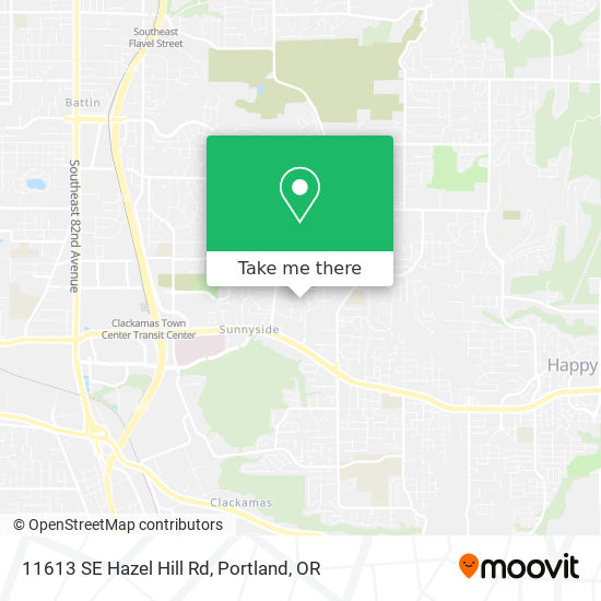 Mapa de 11613 SE Hazel Hill Rd