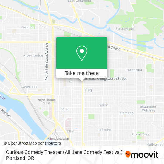 Mapa de Curious Comedy Theater (All Jane Comedy Festival)