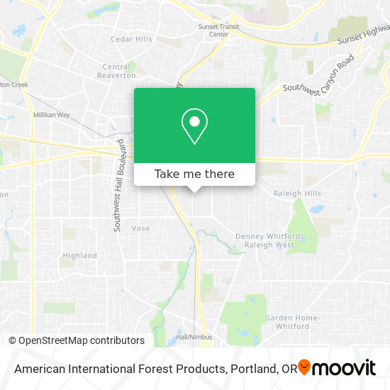 American International Forest Products map