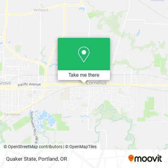 Quaker State map
