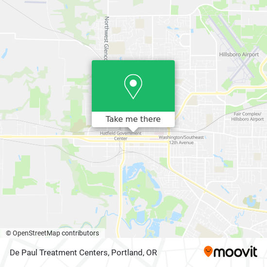 De Paul Treatment Centers map