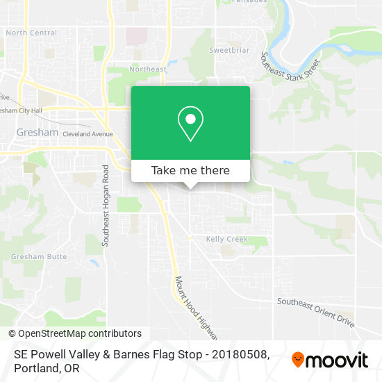 Mapa de SE Powell Valley & Barnes Flag Stop - 20180508