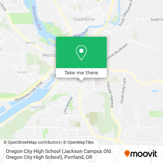 Mapa de Oregon City High School (Jackson Campus Old Oregon City High School)