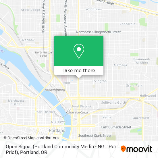 Mapa de Open Signal (Portland Community Media - NGT Por Priof)