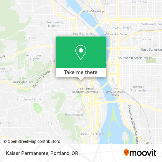 Kaiser Permanente map