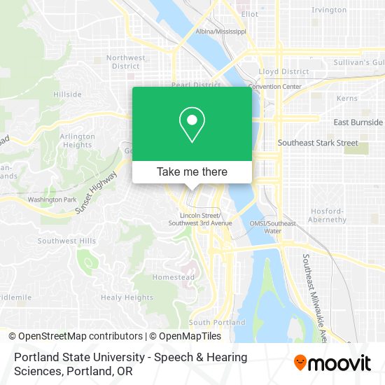 Portland State University - Speech & Hearing Sciences map