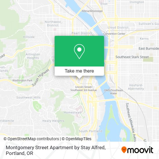Montgomery Street Apartment by Stay Alfred map