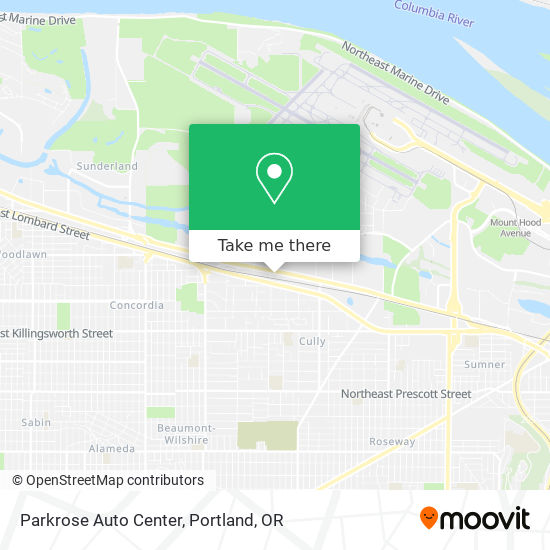 Mapa de Parkrose Auto Center