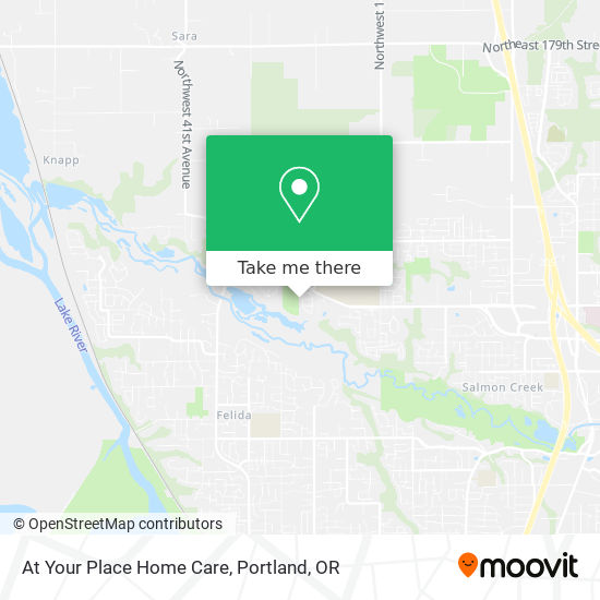 At Your Place Home Care map