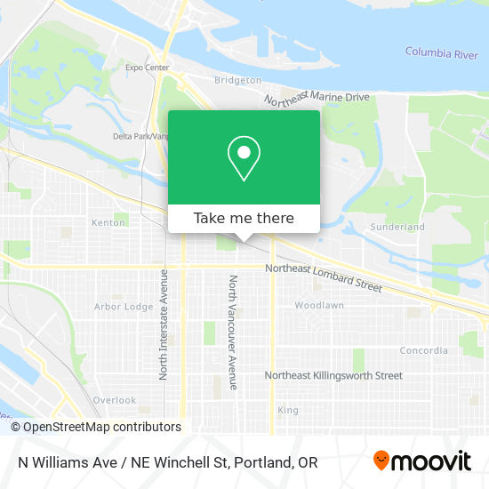 Mapa de N Williams Ave / NE Winchell St