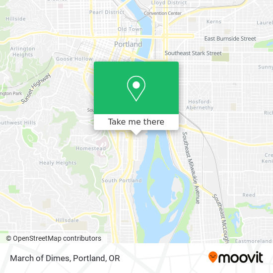 March of Dimes map