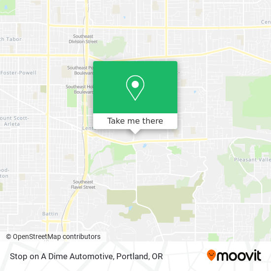 Stop on A Dime Automotive map