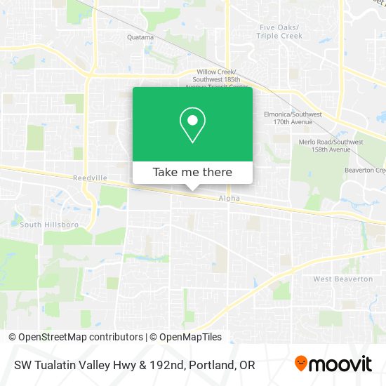 Mapa de SW Tualatin Valley Hwy & 192nd