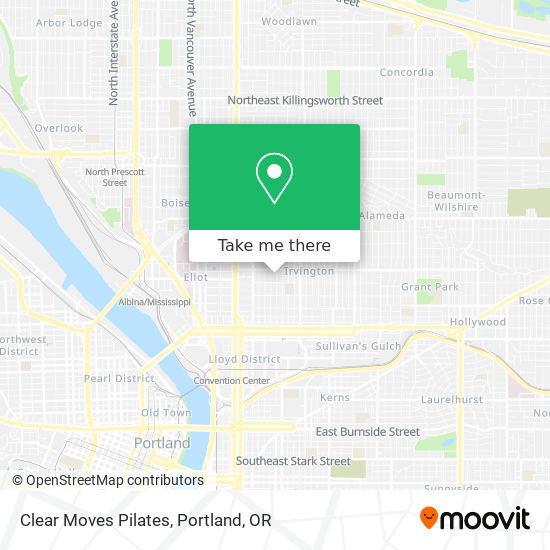 Mapa de Clear Moves Pilates