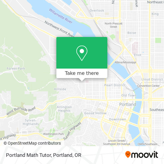 Mapa de Portland Math Tutor