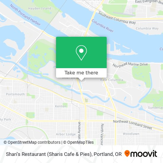 Shari's Restaurant (Sharis Cafe & Pies) map