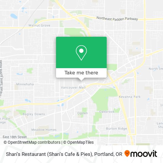 Mapa de Shari's Restaurant (Shari's Cafe & Pies)