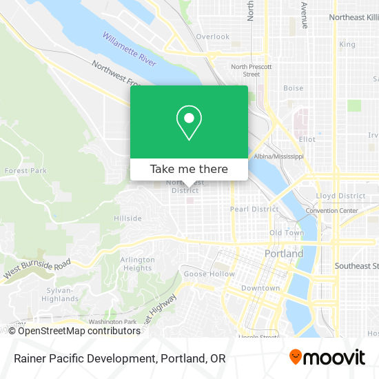 Rainer Pacific Development map