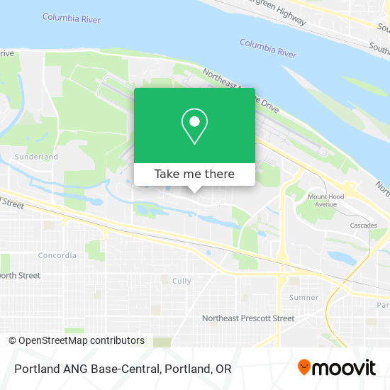 Portland ANG Base-Central map
